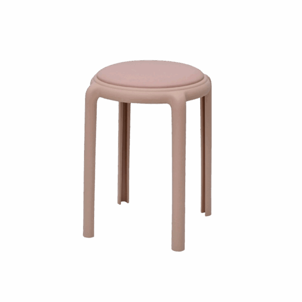 策勒皮面圓椅凳