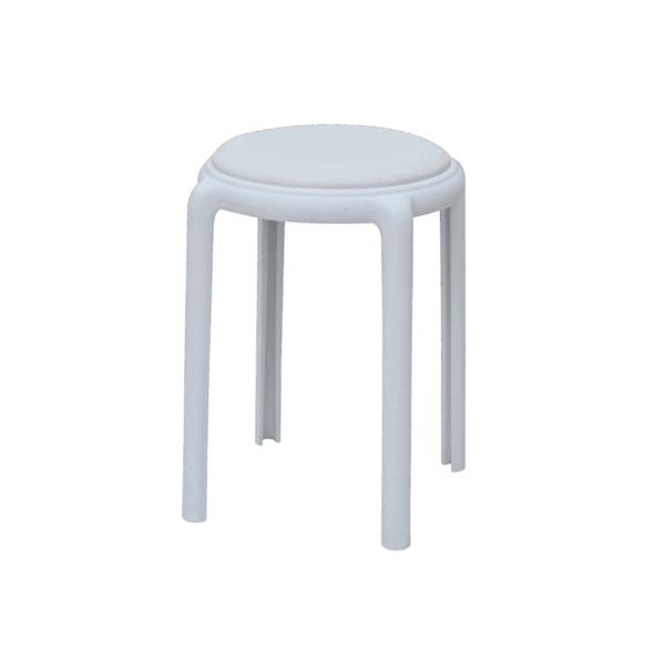 策勒皮面圓椅凳：圖片 4