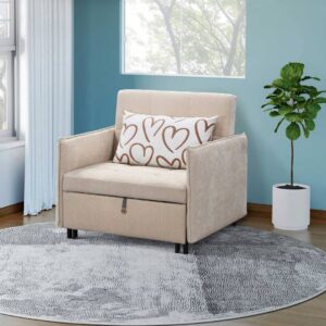 弗里達單人米色沙發床