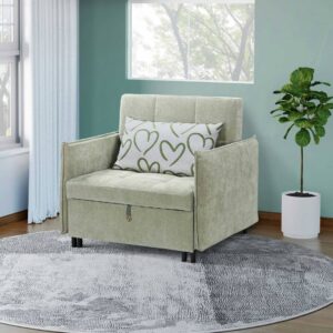 弗里達單人淺綠色沙發床