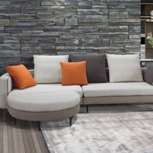 福井L型貓抓布沙發（右向 . 全組）